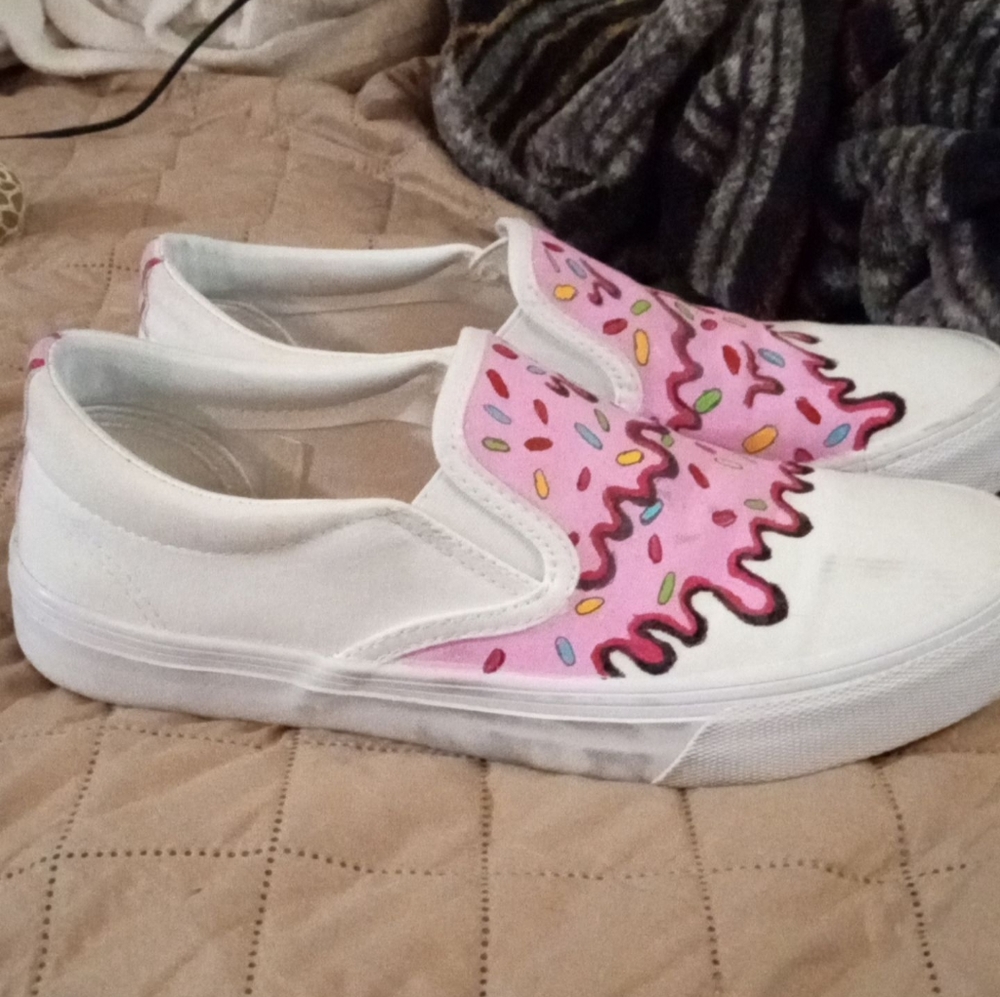 Hand painted shoes